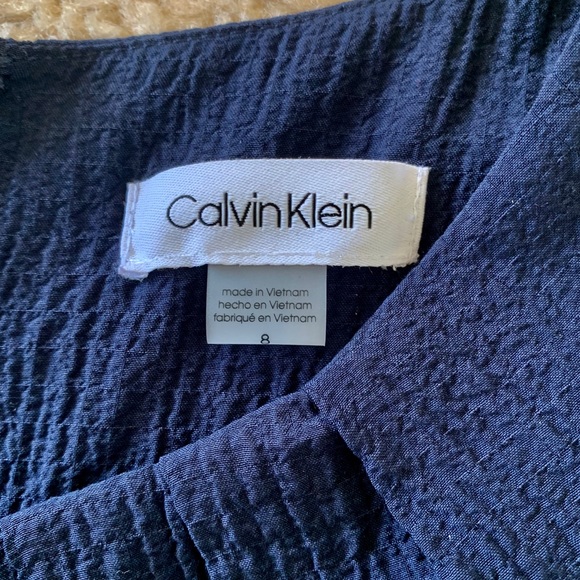 🌸 New! Calvin Klein Dress Navy Blue - Picture 4 of 4